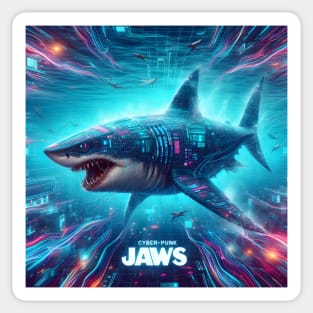 Unleash Oceanic Dread: Dive into Shark-Inspired Thrills with our Jaws-Inspired Collection! Sticker